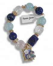 Load image into Gallery viewer, Lapis Agate Bracelet (A22)