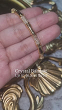 Load and play video in Gallery viewer, Crystal Bamboo Bangle
