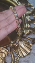 Load and play video in Gallery viewer, Geo Crystal Bangle
