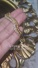Load and play video in Gallery viewer, Crystal Wave Bangle
