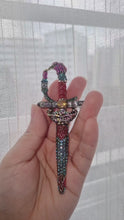 Load and play video in Gallery viewer, Rainbow Sword Brooch
