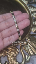Load and play video in Gallery viewer, Crystal Stacker Bangle
